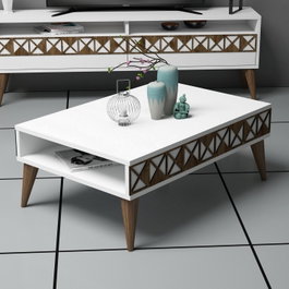 Hanah Home Mesa de centro Line - White